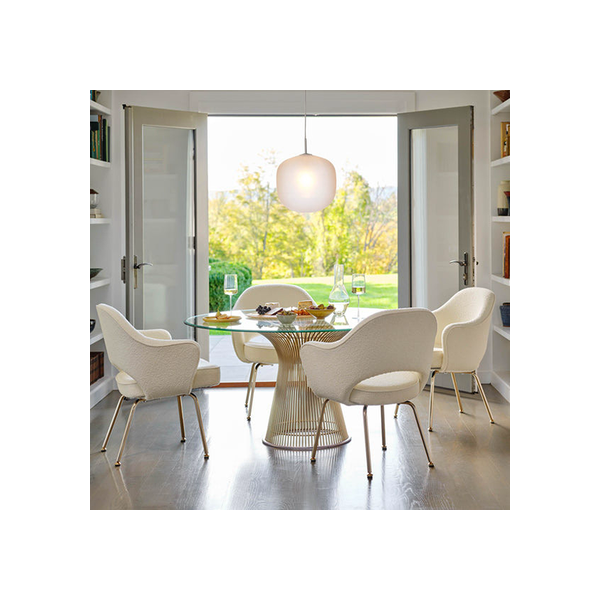 Cadeira de Braço Executive Saarinen com Pernas Tubulares