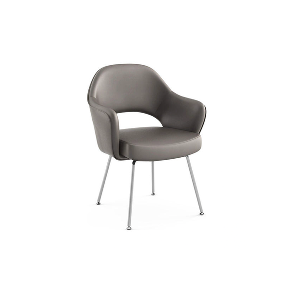 Cadeira de Braço Executive Saarinen com Pernas Tubulares