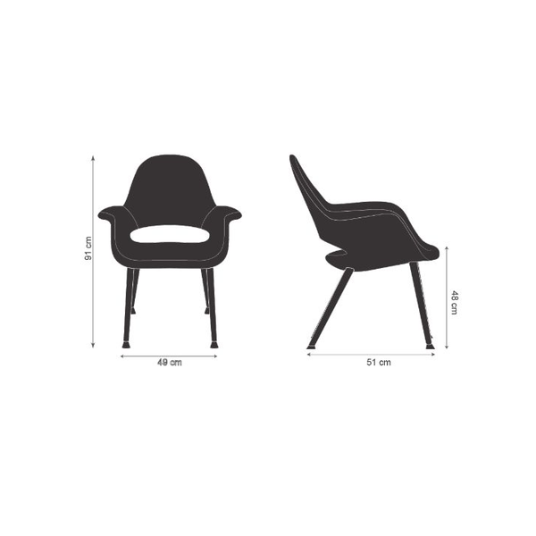 Cadeira Organic - Charles e Ray Eames