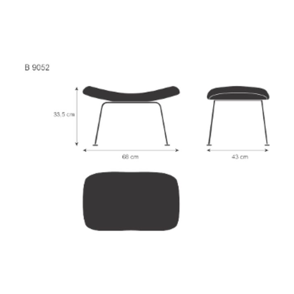 Poltrona e Pufe Oyster - Pierre Paulin