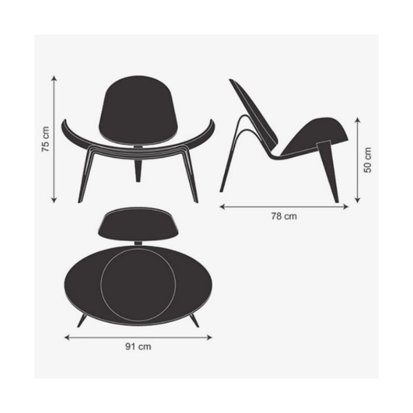 Poltrona Shell - Hans Wegner